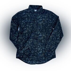 Billy Reid Lowtide MSL 1 Pocket Shirt Carbon Blue NWT